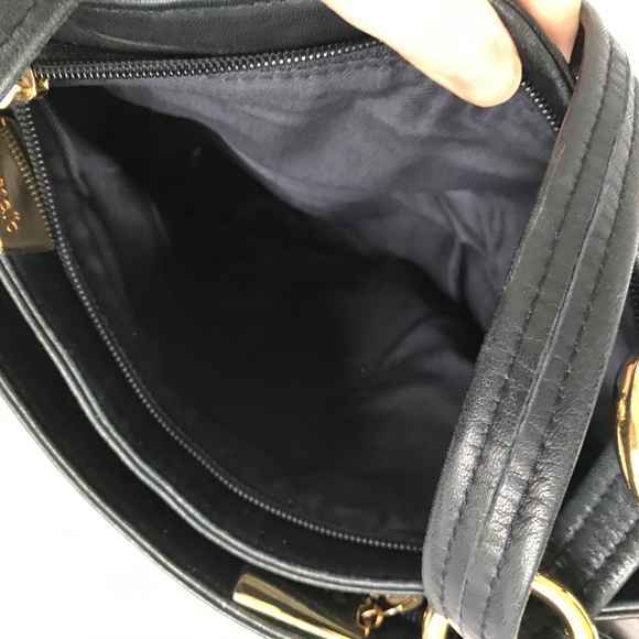 Tignanello navy blue leather shoulder Bag - Picture 5 of 10